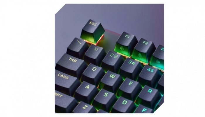 Клавіатура механічна HyperX Alloy Origins Core PBT 87key, Red, USB-A, EN/UA, RGB, чорний