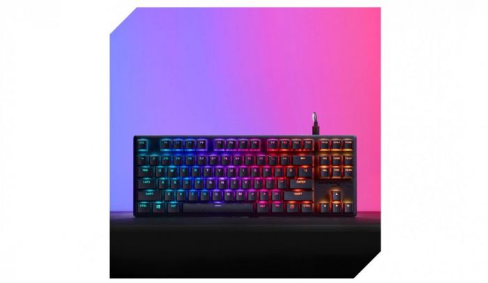 Клавіатура механічна HyperX Alloy Origins Core PBT 87key, Red, USB-A, EN/UA, RGB, чорний