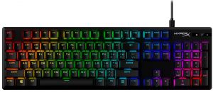 Клавіатура механічна HyperX Alloy Origins PBT 104key, Red, USB-A, EN/UA, RGB, чорний