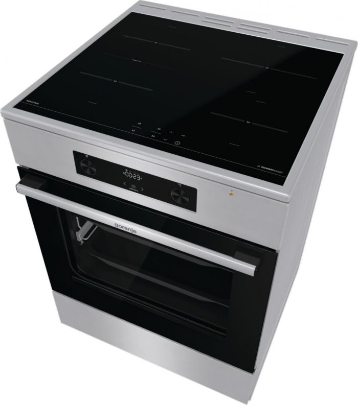 Плита Gorenje електрична індукційна, 71л, 60x60см, дисплей, IconLed, нерж