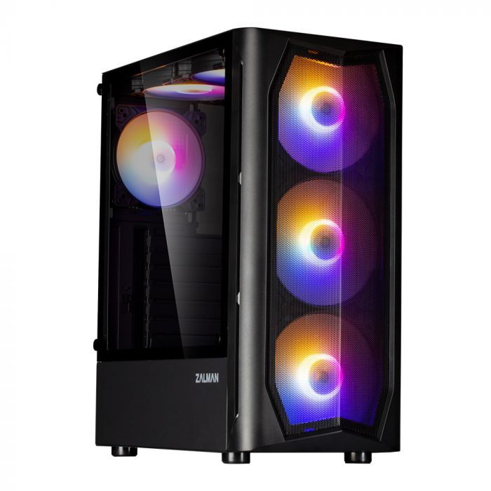 Корпус Zalman N4 Rev.1 з БЖ ZM700-TXII  1xUSB3.0, 2xUSB2.0, 3x140мм, RGB, 3x120мм, RGB VGA 315мм, LCS ready, TG Side Window, ATX, чорний