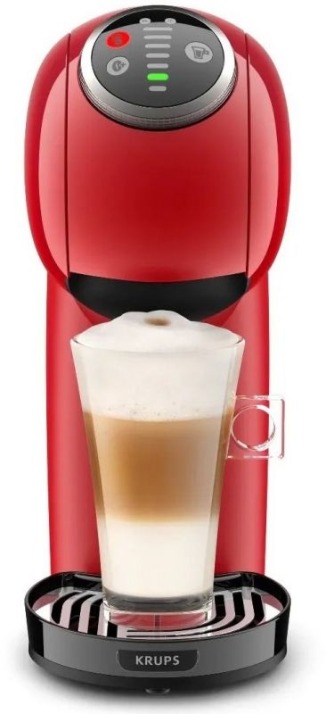 Кавоварка Krups капсульна Dolce Gusto Genio S Plus 0.8л, капсули, сенcорне керування, червоний