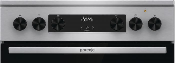 Плита Gorenje електрична склокерамічна, 71л, 60x60см, дисплей, програматор, нерж