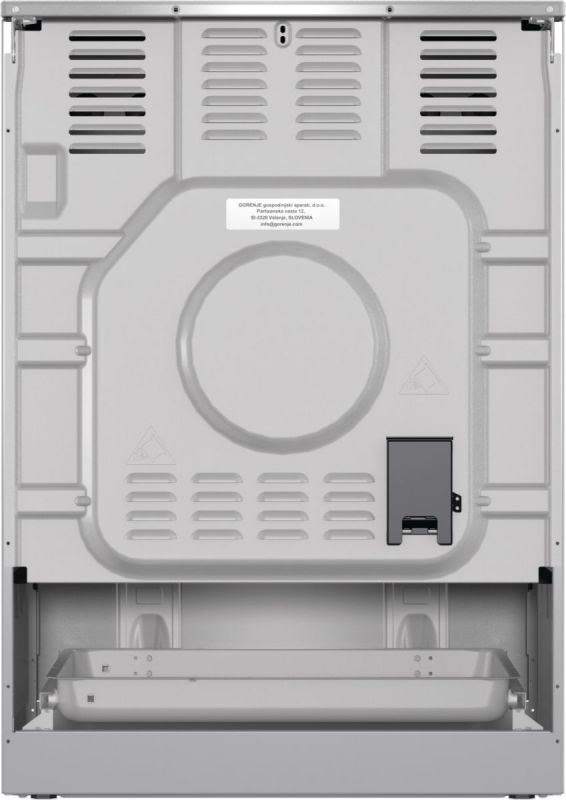 Плита Gorenje електрична склокерамічна, 71л, 60x60см, дисплей, програматор, нерж