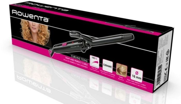 Плойка Rowenta Curling Tong, 25Вт, темп.режимів-1, D -16mm, >180С, кераміка, чорний