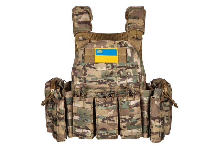 Плитоноска 2Е, Тип 5, з кишенями для бічного захисту, камуфляж