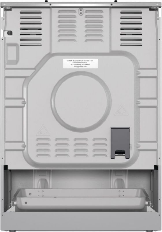 Плита Gorenje комбінована, 71л, 60x60см, дисплей, емальовані реш, програматор IconLed,нерж