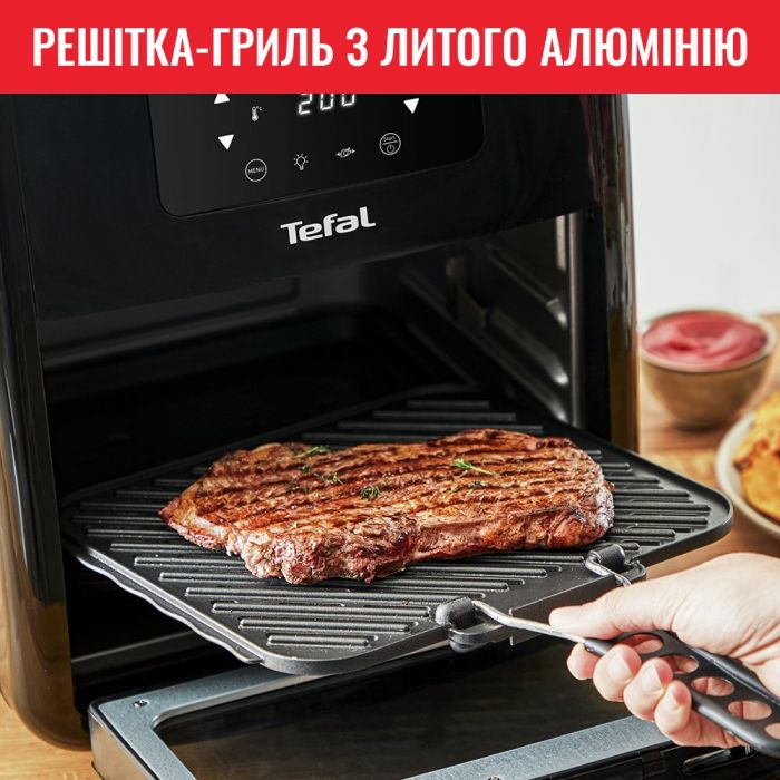 Мультипіч Tefal EasyFry Oven&Grill, 2050Вт, сенсорне керув., пластик, чорний