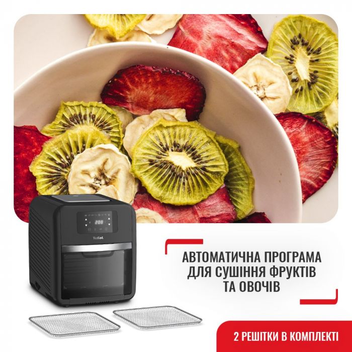 Мультипіч Tefal EasyFry Oven&Grill, 2050Вт, сенсорне керув., пластик, чорний