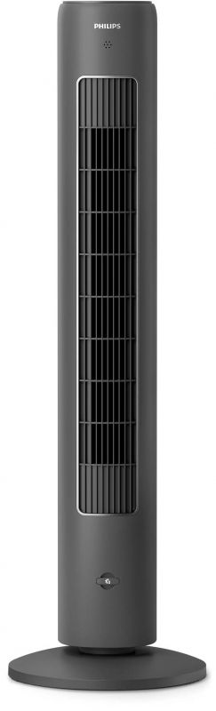 Вентилятор Philips колонний, 110см, 40Вт, пульт ДК, дисплей, графіт