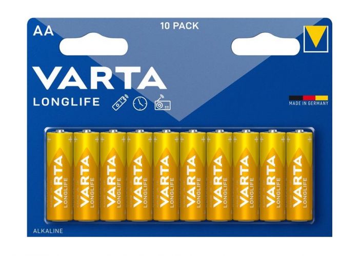 Батарейка Varta Longlife лужна AA блістер, 10 шт