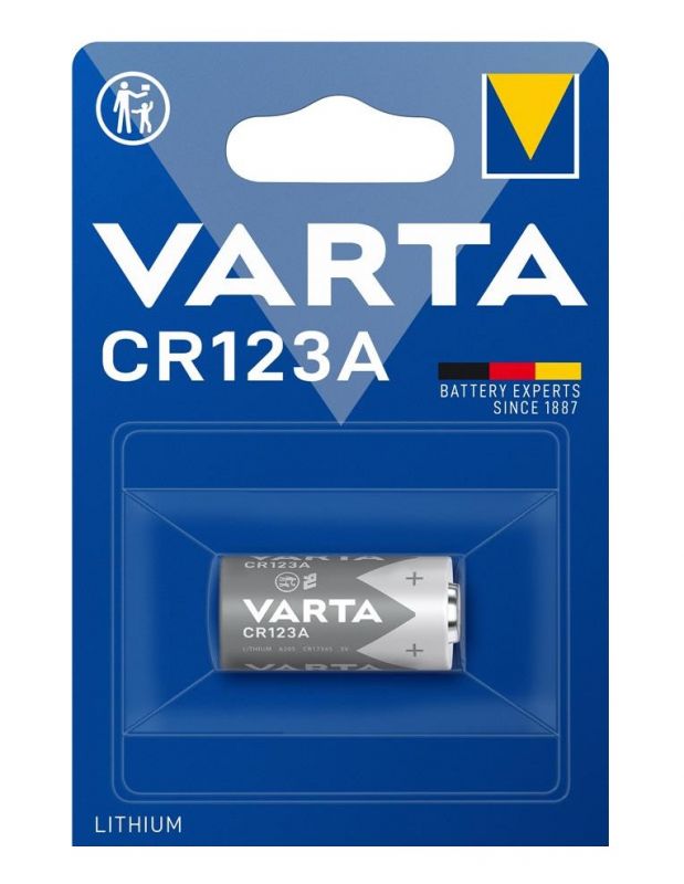 Батарейка Varta літієва CR123 блістер, 1 шт