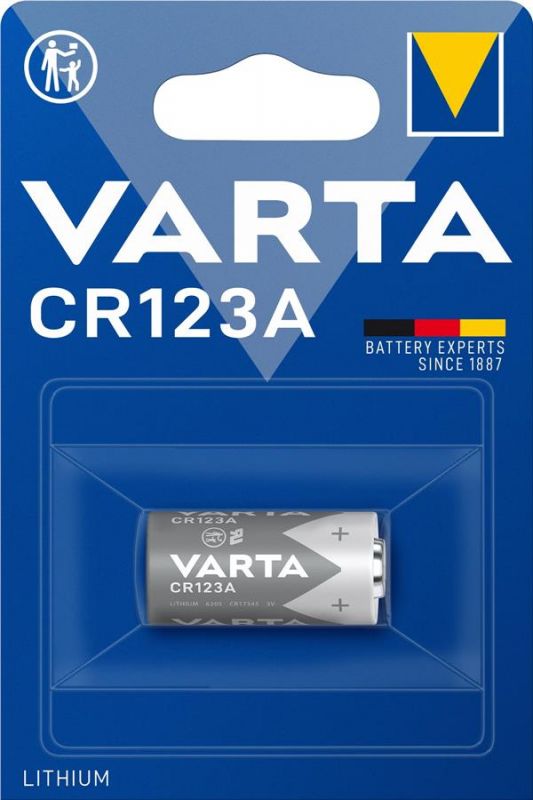 Батарейка Varta літієва CR123 блістер, 1 шт