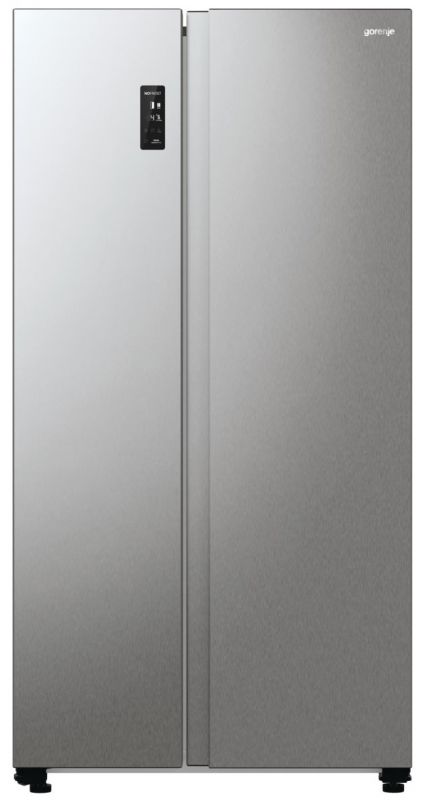 Холодильник SBS Gorenje, 179х67х92см, 2 двері, 356( 191)л, А++, NF+, Інв. , Зона св-ті, Зовн. Диспл, матовий сірий