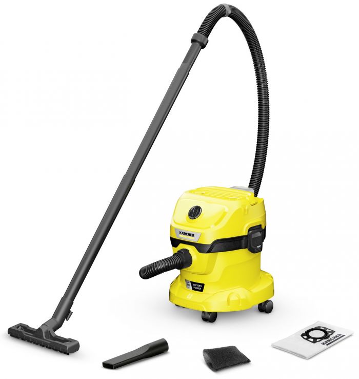 Пилосос професійний акумуляторний Karcher WD 2-18, 18В, контейнер 12л, без АКБ и ЗП