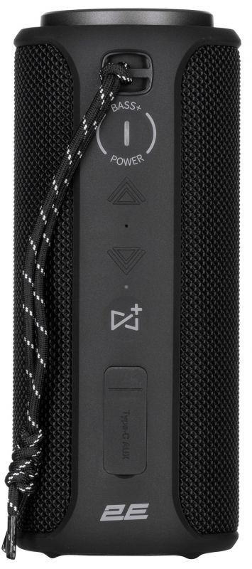 Акустична система 2E SoundXTube2 TWS, MP3, Wireless, Waterproof Black