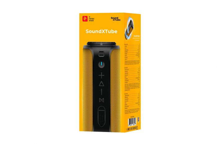 Акустична система 2E SoundXTube TWS, MP3, Wireless, Waterproof Yellow