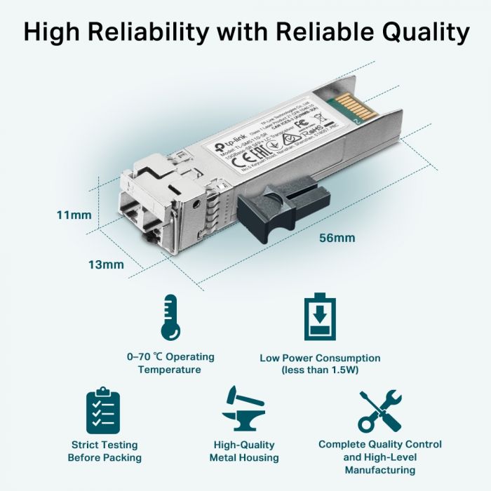 Трансивер SFP+ TP-LINK TL-SM5110-SR 10GBase-SR, MM, 300m, LC