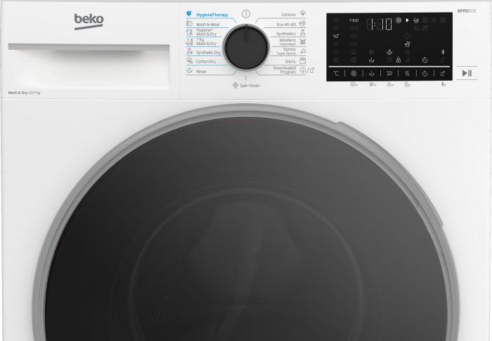 Прально-сушильна машина Beko фронтальна, 10(7)кг, 1400, А, 60см, дисплей, білий