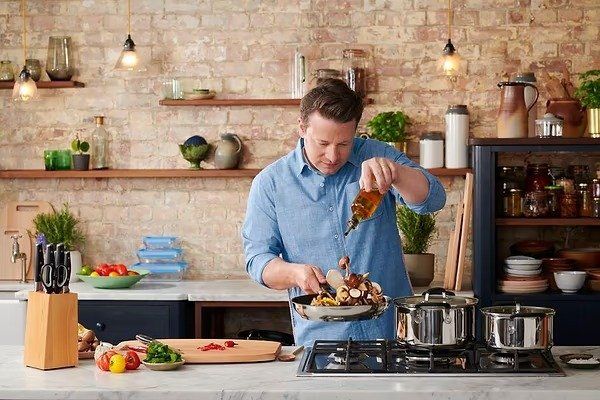 Каструля з кришкою Tefal Jamie Oliver Home Cook, 20см, 3.1л, нержавіюча сталь, силікон, скло