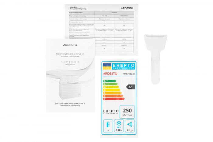 Морозильна скриня ARDESTO, 198л, А+, ST, режим холодильника, білий