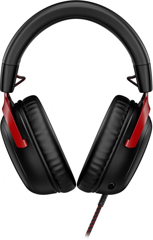 Гарнітура ігрова HyperX Cloud III, mini-jack/USB-A/USB-C, 1.2м/1.3м, чорно-червоний