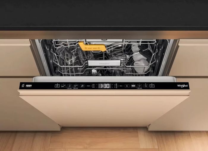 Посудомийна машина Whirlpool вбудована, 14компл., A+++, 60см, дисплей, 3й кошик, білий