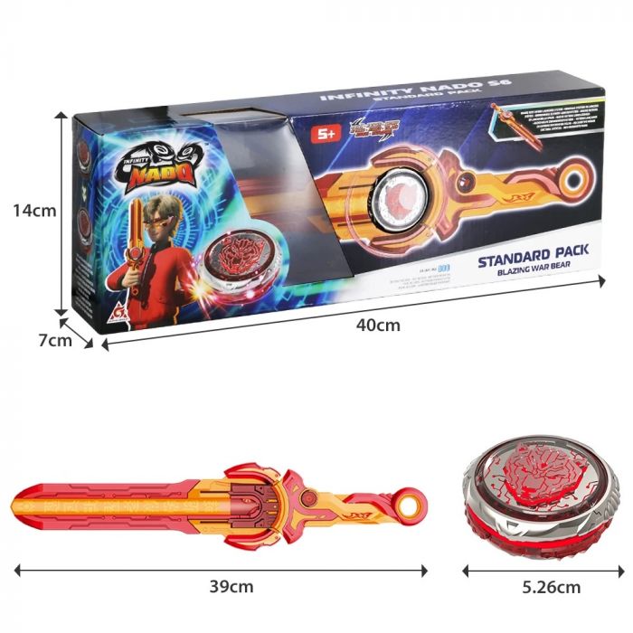 Дзиґа Infinity Nado VI Standard Pack Палаючий Бойовий Ведмідь (Blazing War Bear)