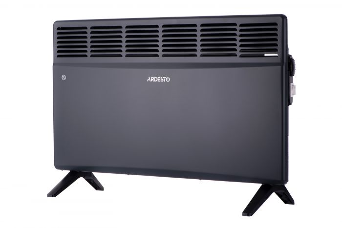 Конвектор електричний ARDESTO CH-2000MCA, 2000 Вт, 20 м2, закритий нагрів. елемент, IP24, мех. керування, антрацит матовий