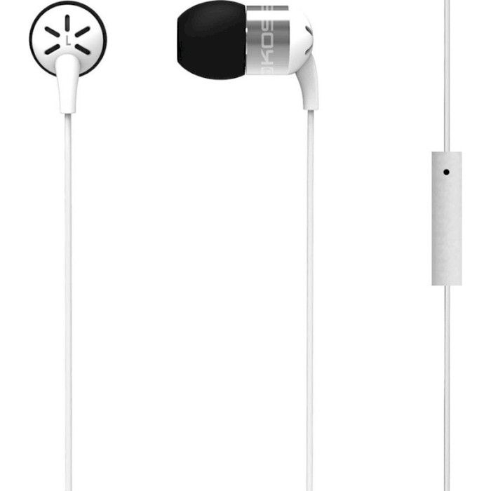 Навушники In-Ear Koss KEB25iW, 3.5 mini-jack, Mic Білий