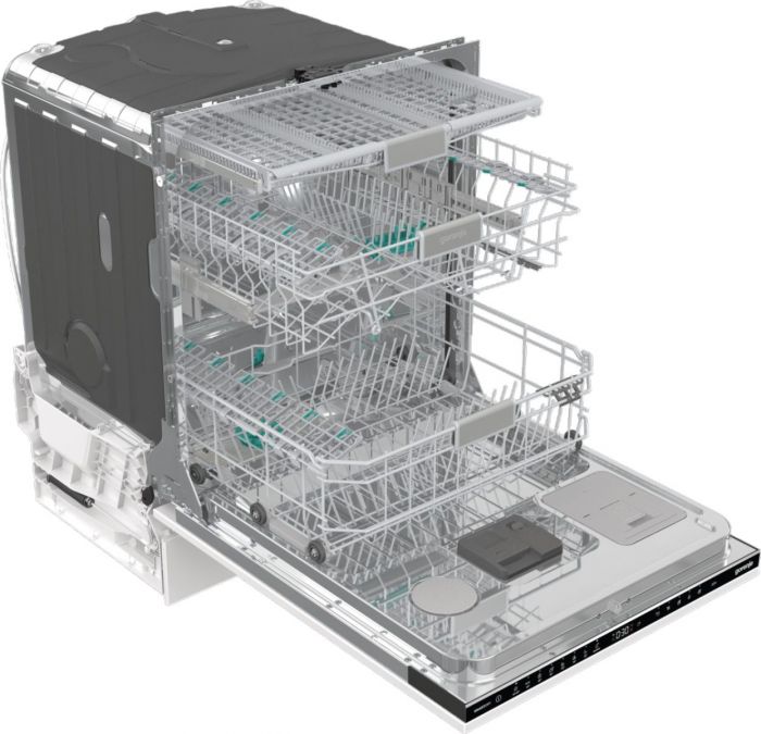 Посудомийна машина Gorenje вбудовувана, 16компл, інверторн, A+++, 60см, TotalDry, Wi-Fi, 3 кошики, білий