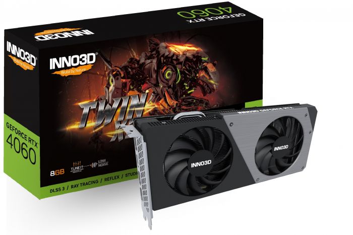 Відеокарта INNO3D GeForce RTX 4060 8GB GDDR6 TWIN X2