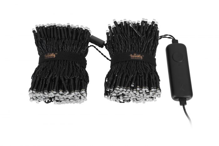 Гірлянда Smart LED Twinkly Strings RGBW 600 IP44 48м кабель чорний