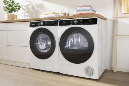 Пральна машина Gorenje фронтальна, 10,5кг, 1400, A+++, 60см, дисплей, інвертор, пара, Wi-Fi, підсвітка барабану, білий