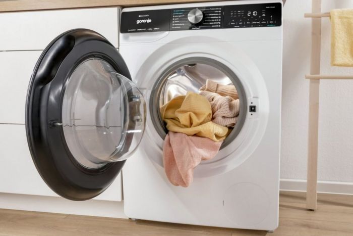 Пральна машина Gorenje фронтальна, 10,5кг, 1400, A+++, 60см, дисплей, інвертор, пара, Wi-Fi, підсвітка барабану, білий