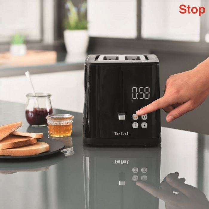 Тостер Tefal Digital 850Вт, LED дисплей, пластик, чорний