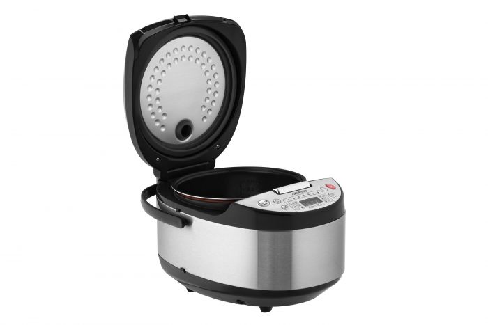 Мультиварка Ardesto, 860Вт, чаша-5л, електронне керув., книга рецептів, метал/пластик, сріблясто-чорний