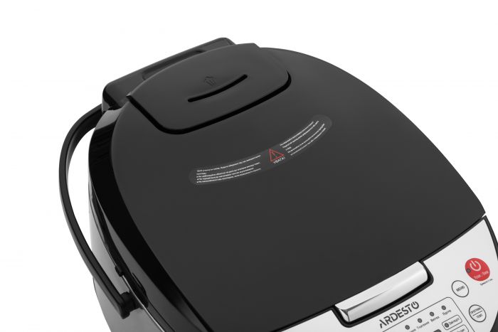 Мультиварка Ardesto, 860Вт, чаша-5л, електронне керув., книга рецептів, метал/пластик, сріблясто-чорний