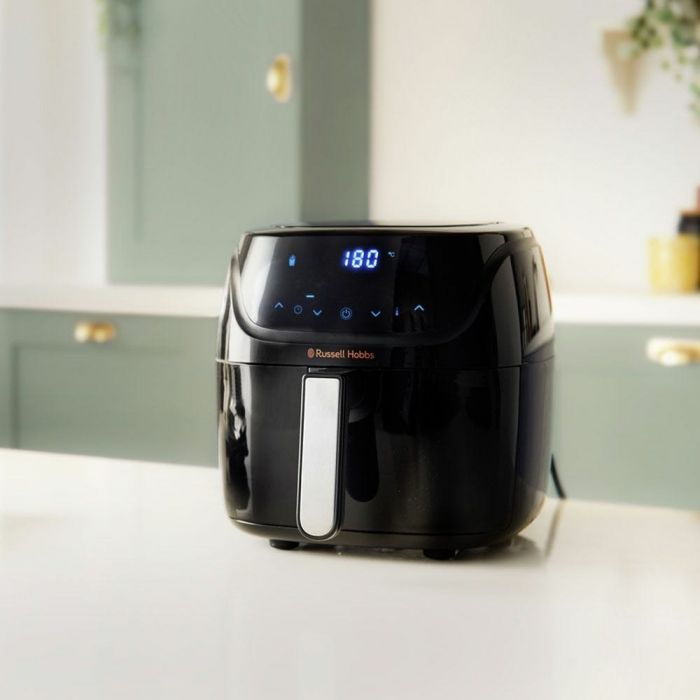 Мультипіч Russell Hobbs SatisFry Air Medium, 1350Вт, чаша-4л, сенсорне керув., алюміній/пластик,чорно-сірий