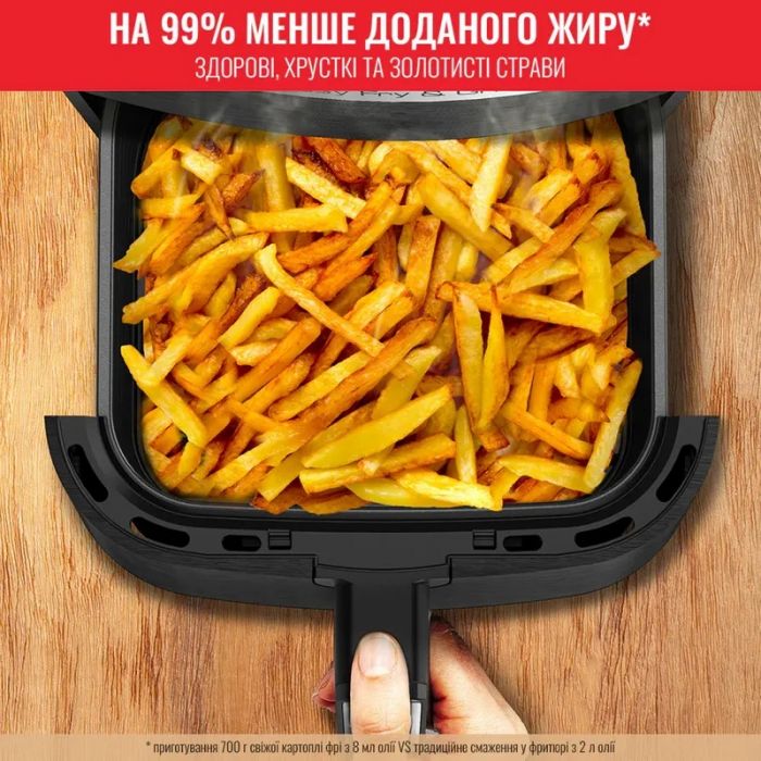 Мультипіч Tefal EasyFry&Grill Precision, 1550Вт, чаша-4.2л, сенсорне керув., 8 програм, гриль, пластик, чорний