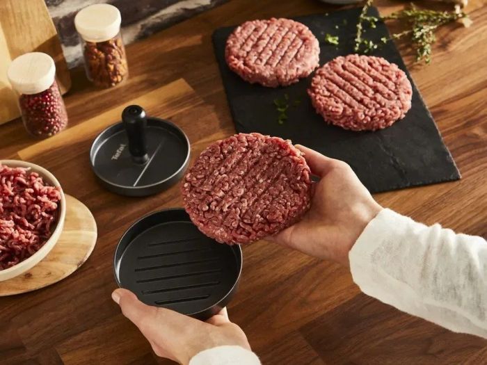 Прес для бургерів Tefal, алюміній, чорно-сірий