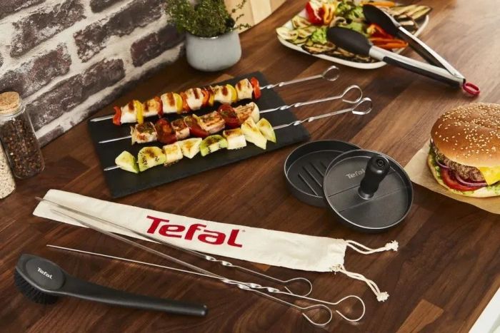 Прес для бургерів Tefal, алюміній, чорно-сірий