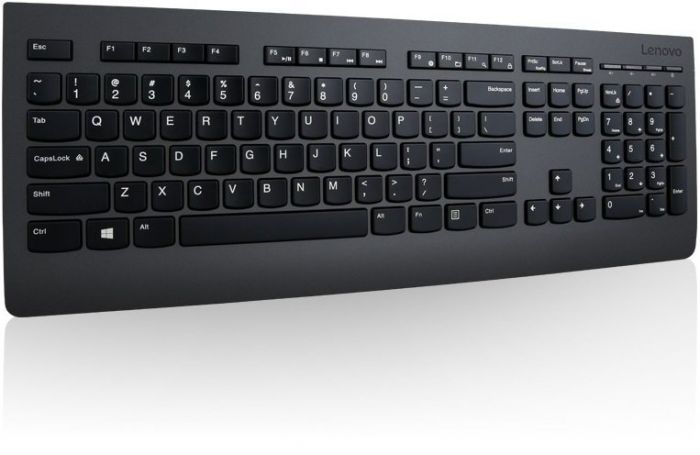 Клавіатура мембранна Lenovo Professional 108key, WL, EN/UKR/RU, чорний