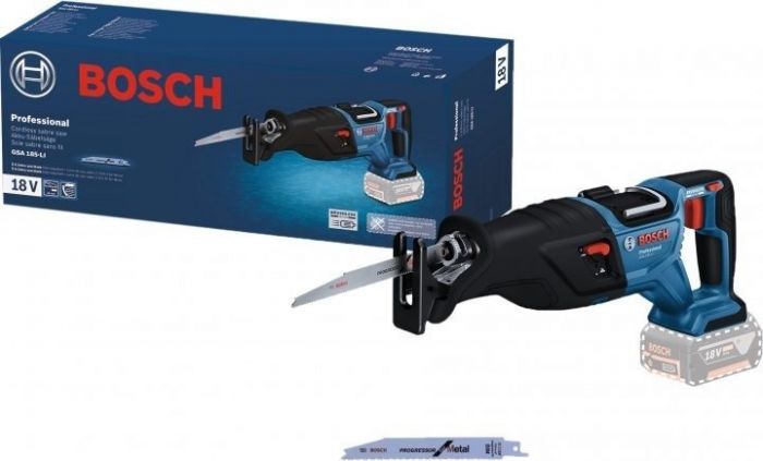 Пила шабельна акумуляторна Bosch GSA 185-LI 18В пропил 230мм хід 28мм 3.2кг без АКБ та ЗП