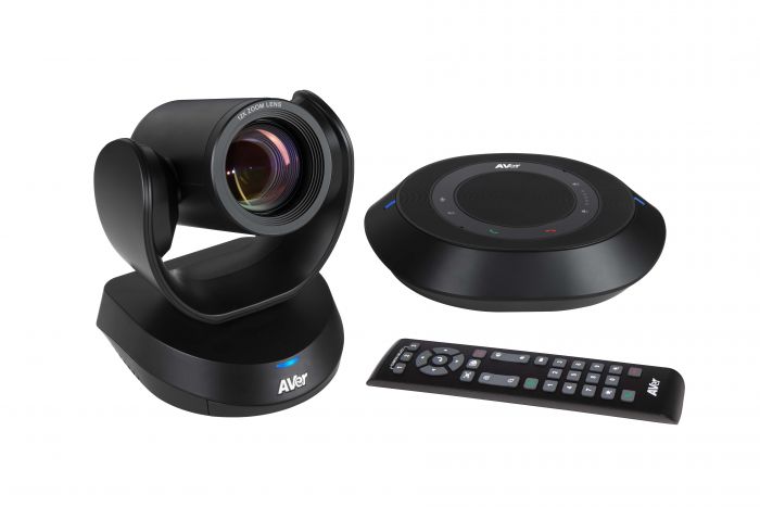 Система відеоконференцзв'язку AVer VC520 Pro 3, Full HD, PTZ, 2 х Omni-mic, радіус дії 3 м, USB, RJ45, PoE, 3.5 mini jack, чорний
