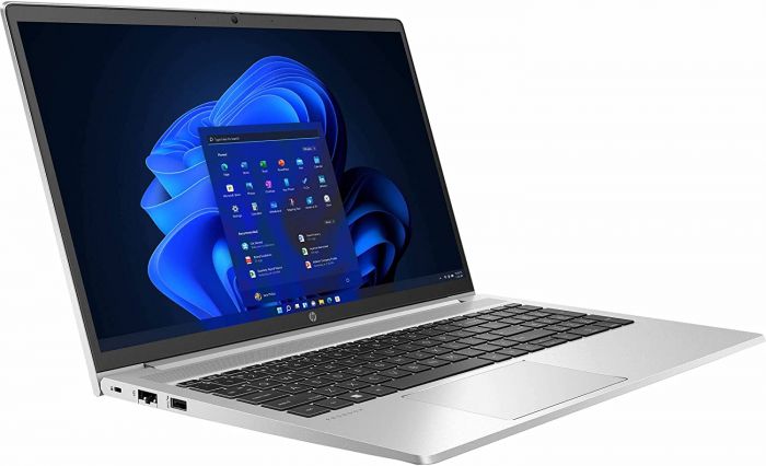 Ноутбук HP Probook 455-G10 15.6" FHD IPS AG, AMD R5-7530U, 8GB, F512GB, UMA, DOS, сріблястий