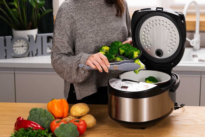 Мультиварка Ardesto, 860Вт, чаша-5л, електронне керув., книга рецептів, метал/пластик, сріблясто-чорний