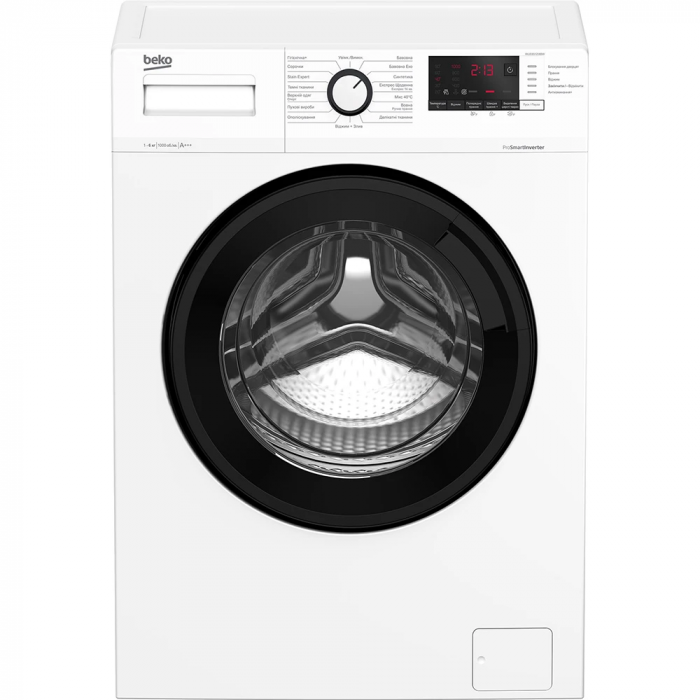 Пральна машина Beko фронтальна, 6кг, 1200, A+++, 45см, дисплей, інвертор, білий