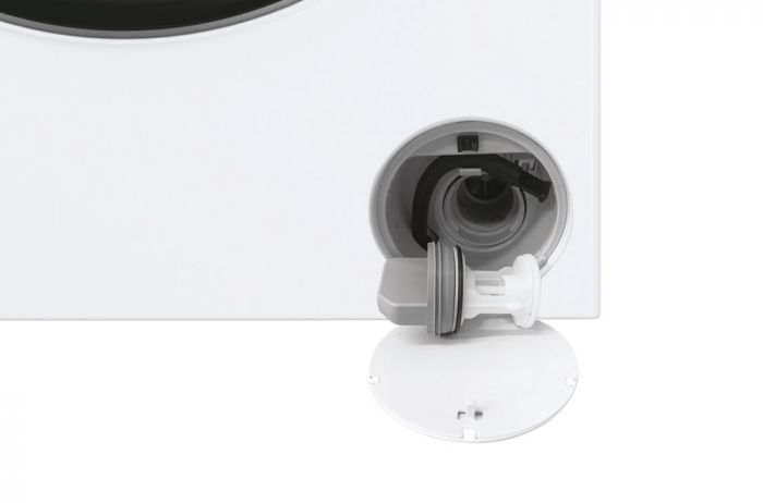 Пральна машина Haier фронтальна, 7кг, 1200, A+++, 44см, дисплей, пара, інвертор, люк чорний, прямий привід, білий