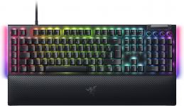 Клавіатура механічна Razer BlackWidow V4, 114key, Yellow Switch, USB-A, EN/RU, RGB, чорний
